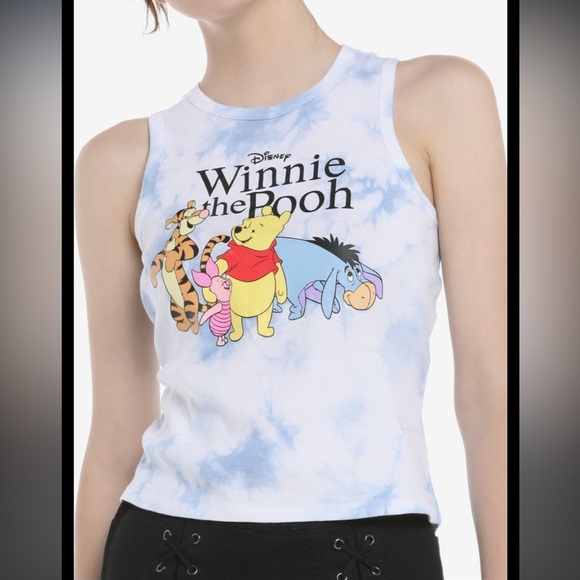 Disney Winnie The Pooh Group Tie-Dye Tank Top - Picture 1 of 6